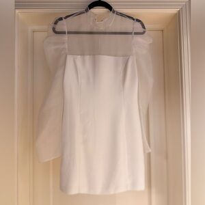 Amanda Uprichard White Sheer Dress